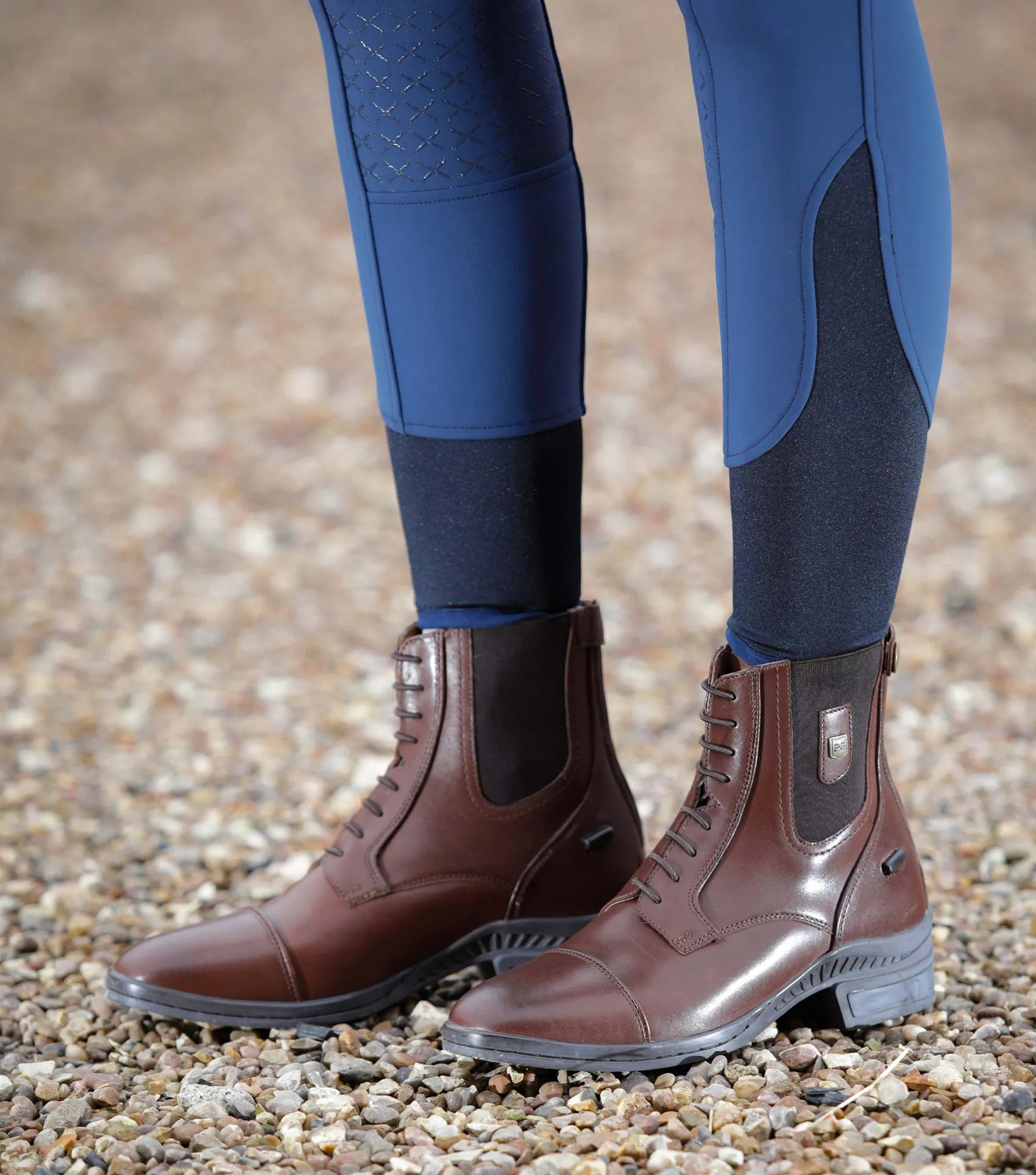 Denver Ladies Leather Paddock/Riding Boots Brown